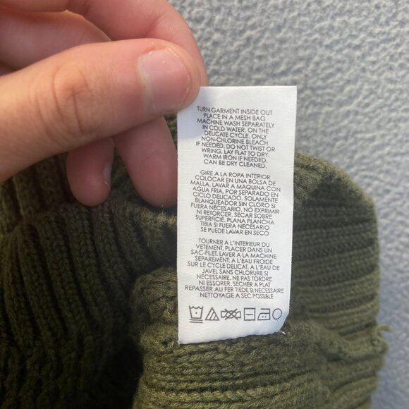 CAbi Sweater Womens Sz Small Green Aerial Longline Cardigan 3536 Cozy Cabincore - Picture 7 of 8